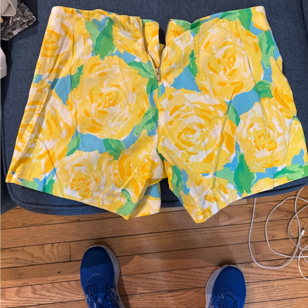 Lilly Pulitzer Floral Yellow Women's Shorts